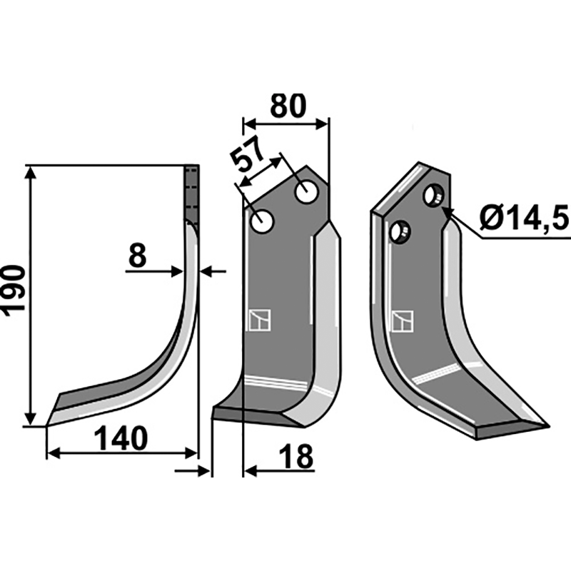 ALP-22L Fräsmesser, linke Ausführung Alpego 01591 Fräsmesser, linke Ausführung IHOF ALP-22L