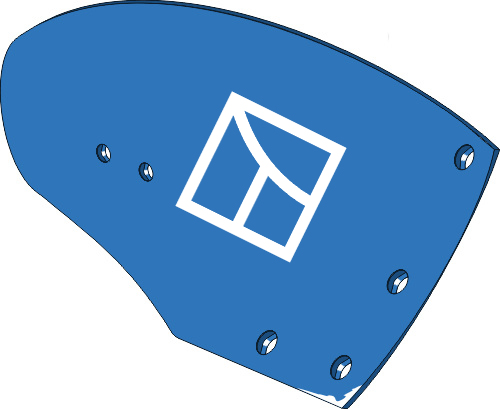 44.0038 Pflugteil Streichblech-Hinterteil UNK340R - rechts 44.0038 Pflugteil Streichblech-Hinterteil UNK340R - rechts passend für Frost