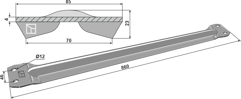 Kratzbodenleiste |69-7-601 Industriehof Scherenbostel | Kratzbodenleiste (69-7-601)