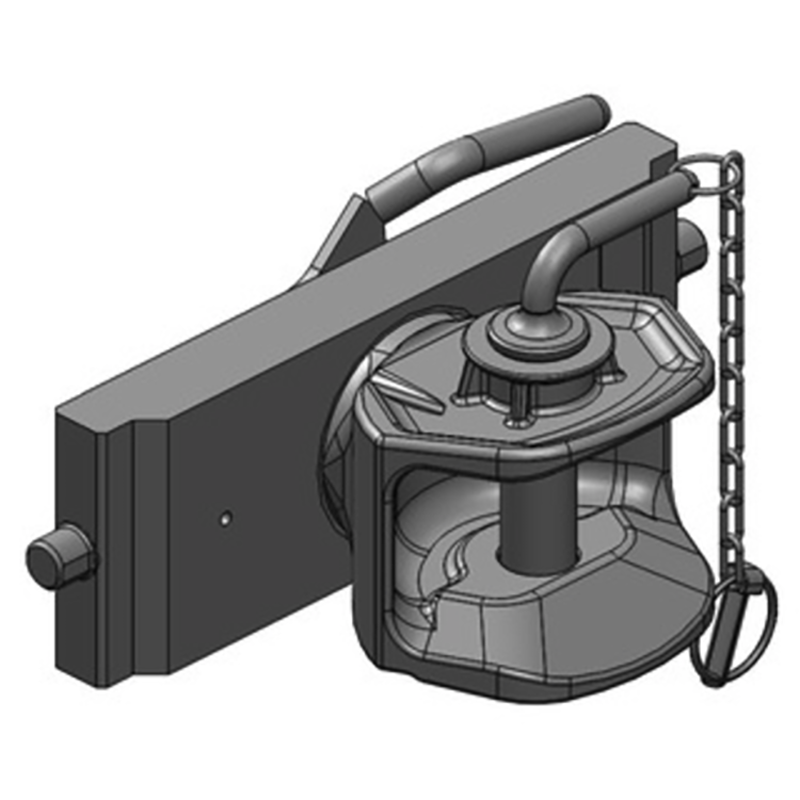 Traktorentechnik Anhängetechnik Scharmüller Zugmaul Standard mit Adapterplatte #03.3095.01-A02