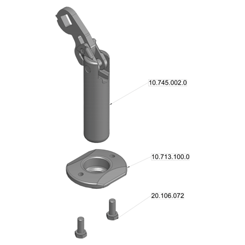 Scharmüller Kuppelbolzen-Set A10 mit Buchse (ab 10/2009) #02.480.012 Ersatzteil Scharmüller Kuppelbolzen-Set A10 mit Buchse (ab 10/2009) 02.480.012