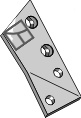36.0112 Pflugteil Halter für Wechselspitze - links (94613 - 41659461309) 36.0112 Pflugteil Halter für Wechselspitze - links (94613 - 41659461309) passend für Överum
