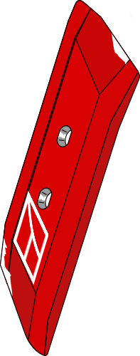 38.0080 Pflugteil Wechselspitze 65x14 - rechts (PK8.011.01A) passend für Vogel und Noot