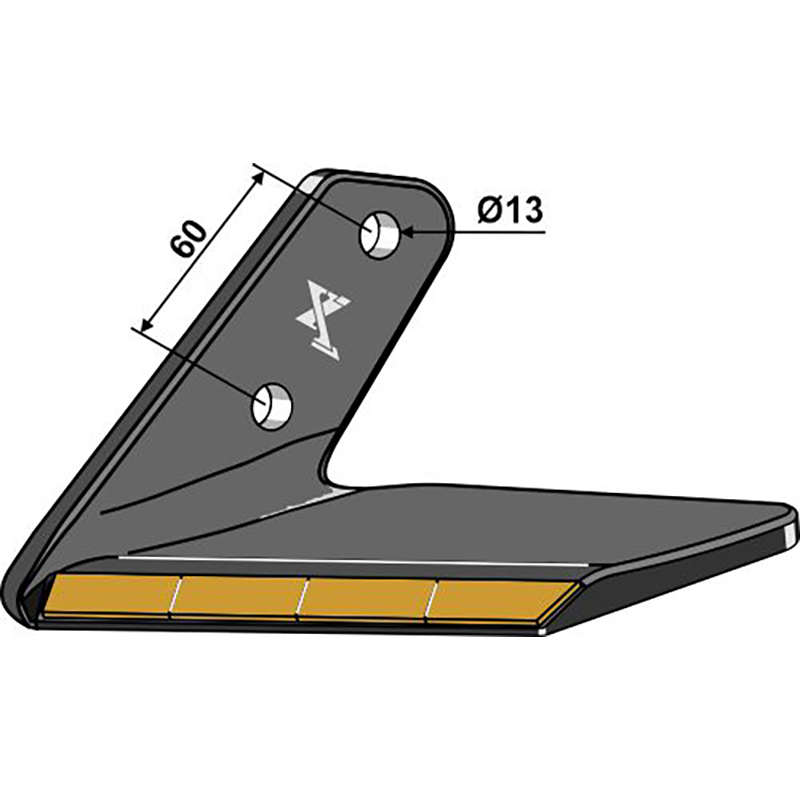 Landwirtschaft Bodenbearbeitung Grubber Schare & Leitbleche Ersatzflügel Hartmetall - links Landwirtschaft Bodenbearbeitung Grubber Schare & Leitbleche Ersatzflügel Hartmetall - links