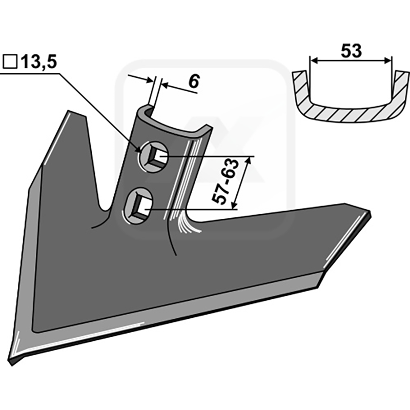 Landwirtschaft Bodenbearbeitung Grubber Schare & Leitbleche Gänsefussschar 254 x 6 Case IH Landwirtschaft Bodenbearbeitung Grubber Schare & Leitbleche Gänsefussschar 254 x 6 Case IH
