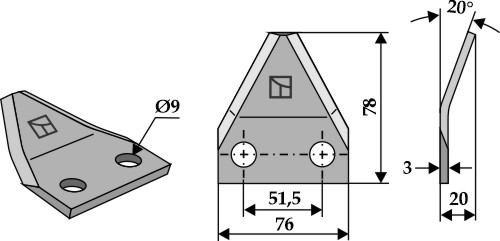 Futtermischwagenmesser