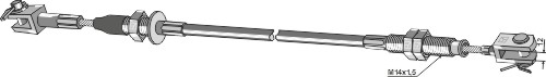 Bremsbowdenzug - 2475mm