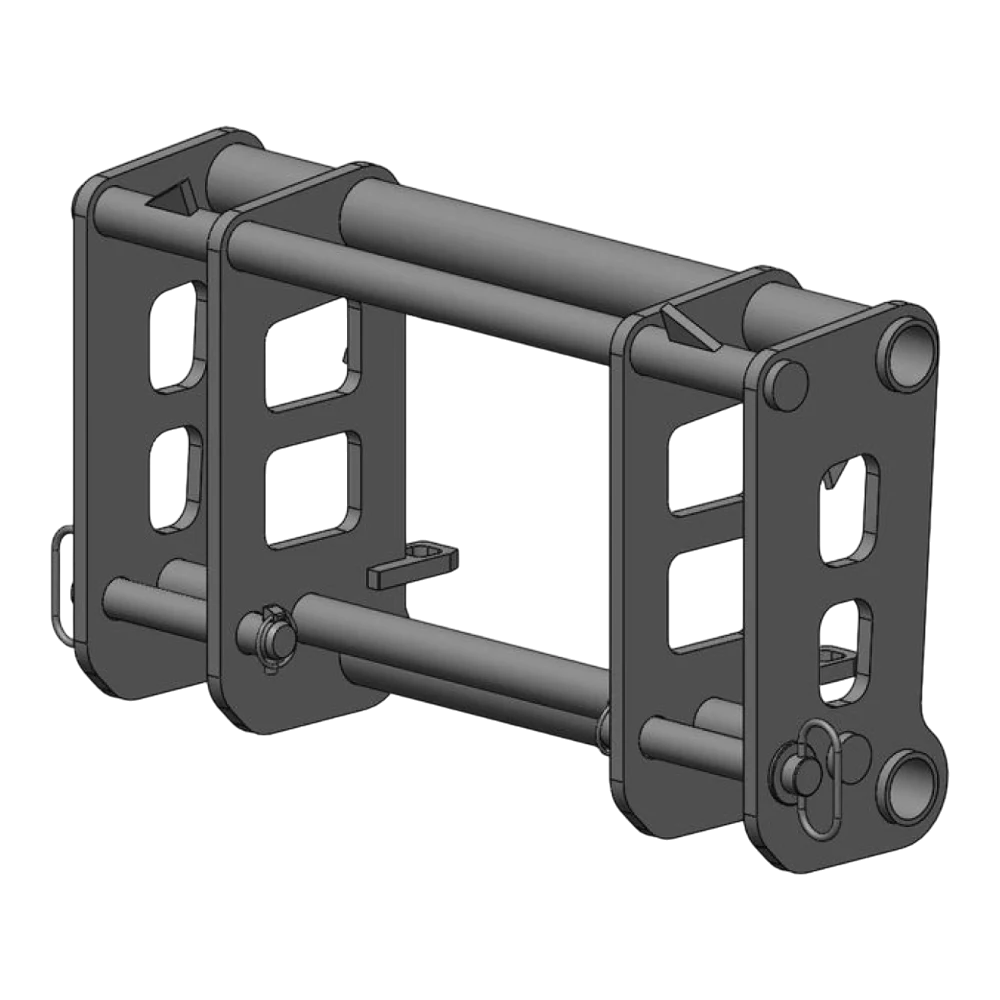 Adapterrahmen Avant Tecno auf Weidemann – Adapteransicht 1