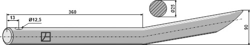 Greiferzinken 560mm