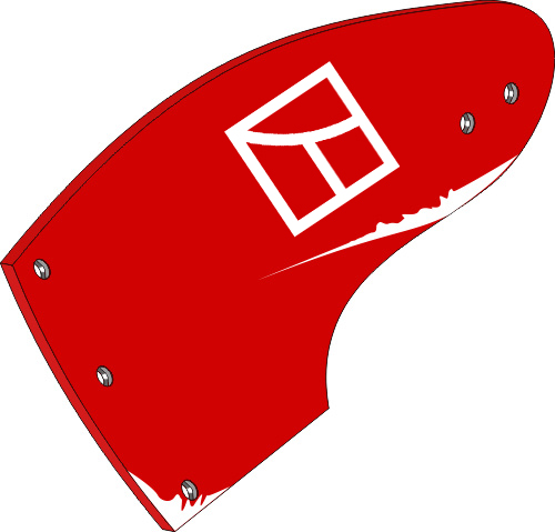 Streichblech-Hinterteil links passend für Vogel und Noot (PK5.002.02)