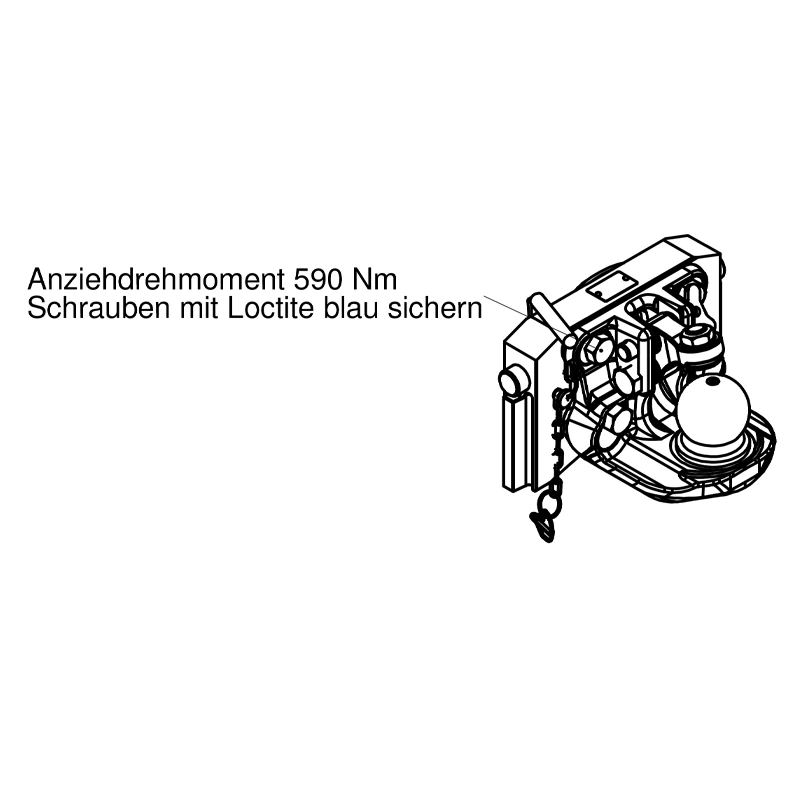 Kugeleinsatz K80 Scharmüller 03632046A02 320mm CASE-IH Steyr Kugeleinsatz K80 320mm für Case IH New Holland