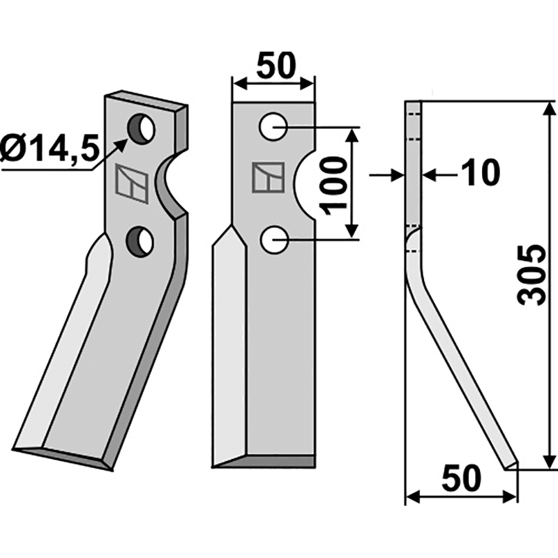 Simon Rotorzinken, rechte Ausführung IHOF IND-20R