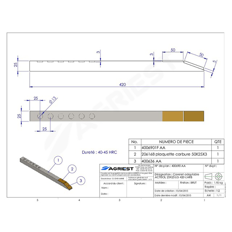 Landwirtschaft Bodenbearbeitung Grubber Tiefenlockerer Quadratische Wechselspitze Nachbau Hartmetall