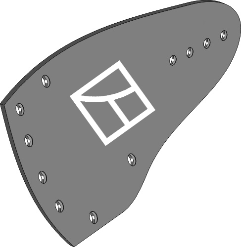 35.0131 Pflugteil Streichblech-Hinterteil - links (178101) passend für Grégoire Besson