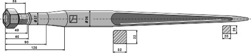 Frontladerzinken 1100mm