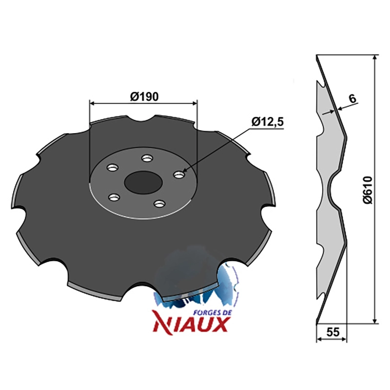 Landwirtschaft Bodenbearbeitung Scheibeneggen Scheibe gezackt Väderstad Landwirtschaft Bodenbearbeitung Scheibeneggen Scheibe gezackt Väderstad