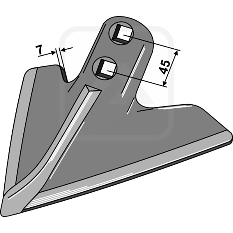 Landwirtschaft Bodenbearbeitung Grubber Schare & Leitbleche Gänsefussschar 285mm Landwirtschaft Bodenbearbeitung Grubber Schare & Leitbleche Gänsefussschar 285mm
