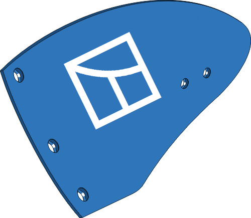44.0077 Pflugteil Streichblech-Hinterteil HW240L - links passend für Frost