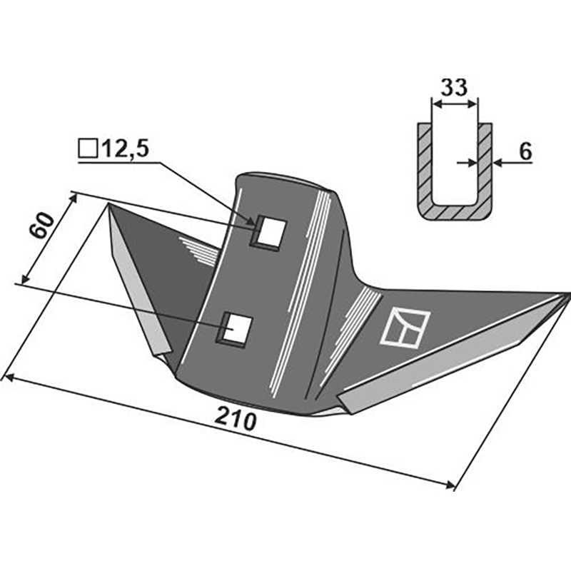 Landwirtschaft Bodenbearbeitung Grubber Schare & Leitbleche Fl&uuml gelschar Kuhn