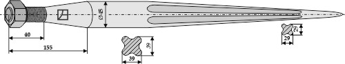 Frontladerzinken 1000mm