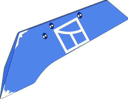 37.0032 Pflugteil Schnabelschar SSP294OL - links (2707.01.02) passend für Rabe