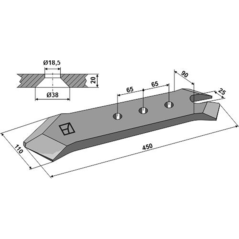 Landwirtschaft Bodenbearbeitung Grubber Schare & Leitbleche Scharspitze Kverneland Landwirtschaft Bodenbearbeitung Grubber Schare & Leitbleche Scharspitze Kverneland
