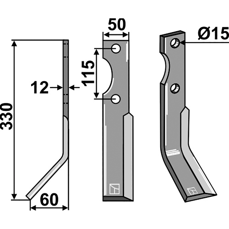 FRG-19L Fräsmesser, linke Ausführung Forigo-Roteritalia D450010030 Fräsmesser, linke Ausführung IHOF FRG-19L