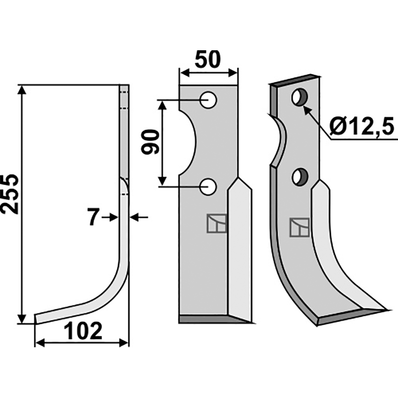 Bertolini|Ferrari 012032|74-75HP24 Fräsmesser, linke Ausführung IHOF BER-18L