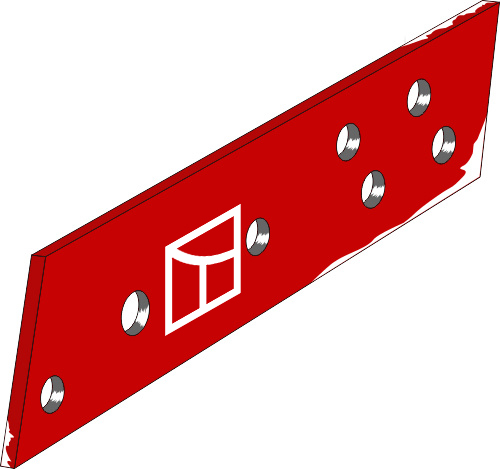 38.0000 Pflugteil Anlage - rechts (PK8.034.01) passend für Vogel und Noot