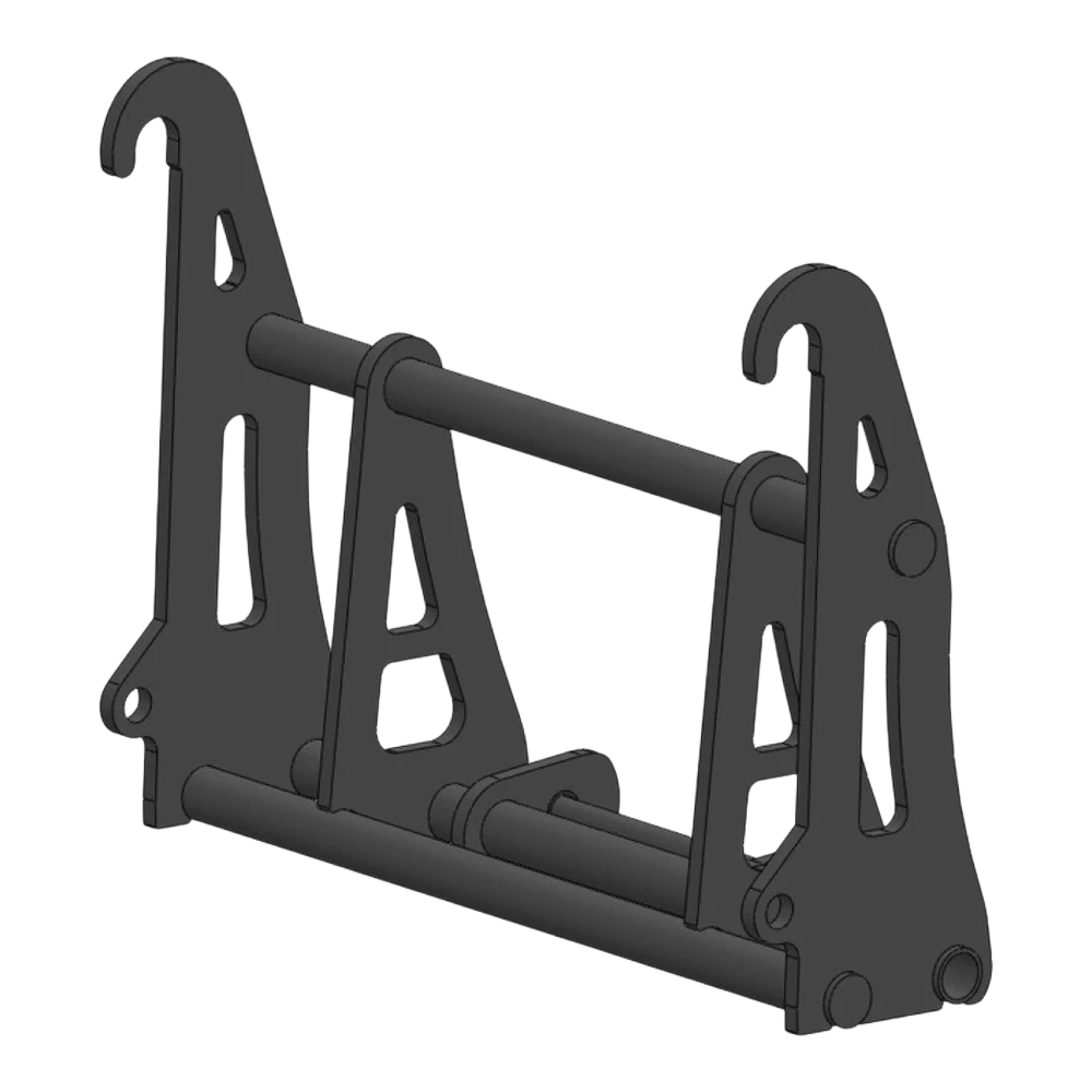 Adapterrahmen JCB Q-Fit auf JCB schmal – Adapteransicht 1