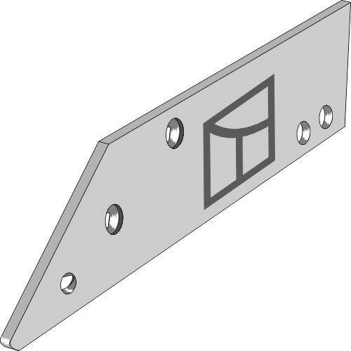 48.0000 Pflugteil Anlage - rechts (950 01171) 48.0000 Pflugteil Anlage - rechts (950 01171) passend für Fiskars