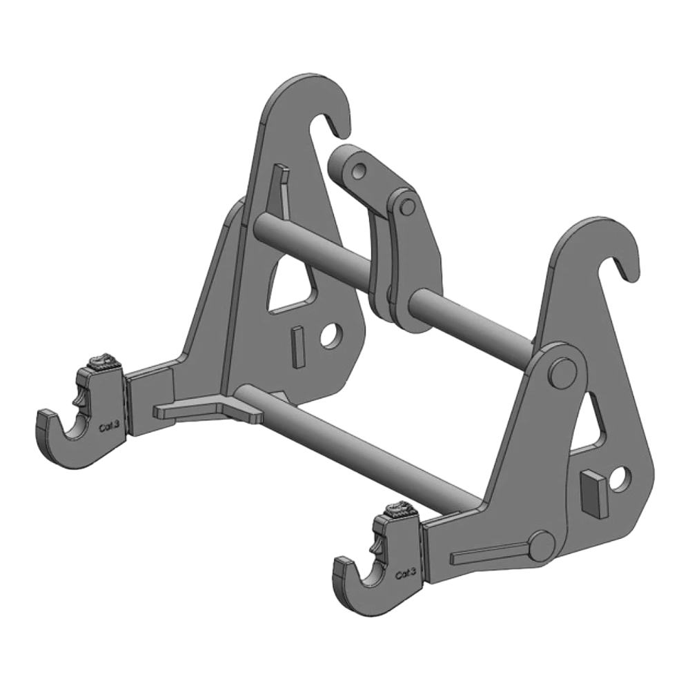 Adapterrahmen Claas Scorpion, Kramer, Weidemann auf 3-Punkt KAT 3 – Produktbild 1 Adapterrahmen Claas Scorpion, Kramer, Weidemann auf 3-Punkt KAT 3 – Adapteransicht 1