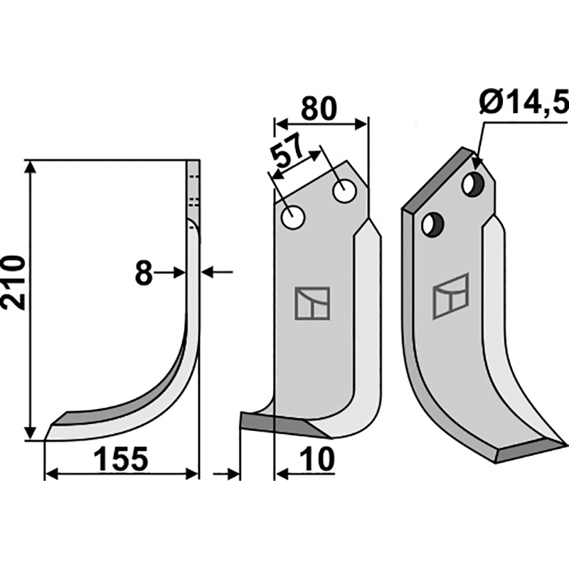 Muratori 120061 Fräsmesser, linke Ausführung IHOF MUR-04L