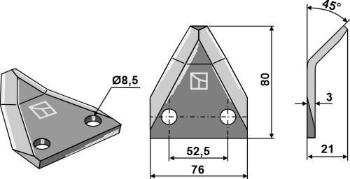 Futtermischwagenmesser