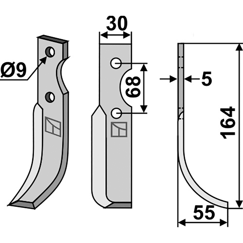 Benassi RT10-12/BN9-10 - 6CM0300 Fräsmesser, rechte Ausführung IHOF BEN-17R