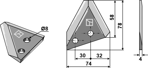 Futtermischwagenmesser