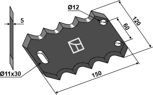 Futtermischwagenmesser