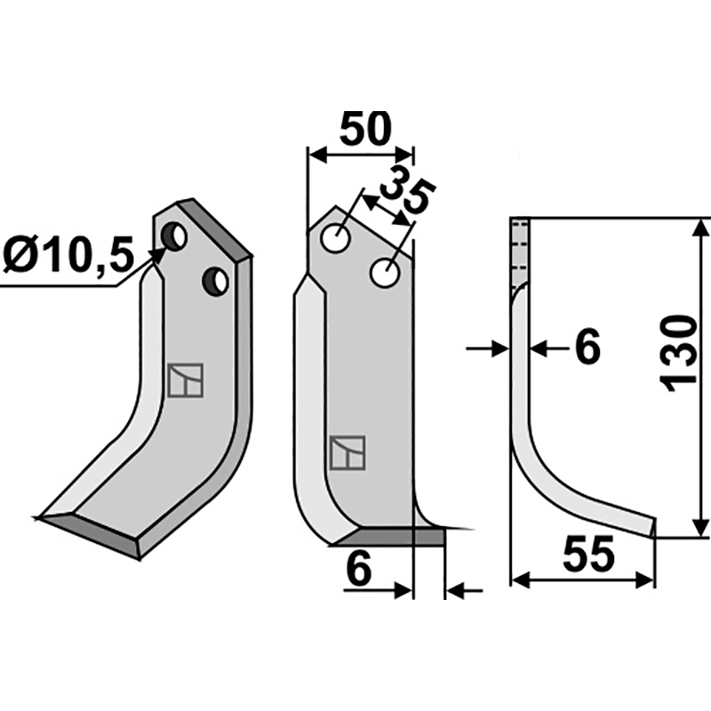 BRE-15R Fräsmesser, rechte Ausführung Breviglieri 1847D Fräsmesser, rechte Ausführung IHOF BRE-15R