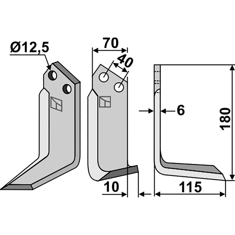 BRE-04R Fräsmesser, rechte Ausführung Breviglieri 8300023 Fräsmesser, rechte Ausführung IHOF BRE-04R