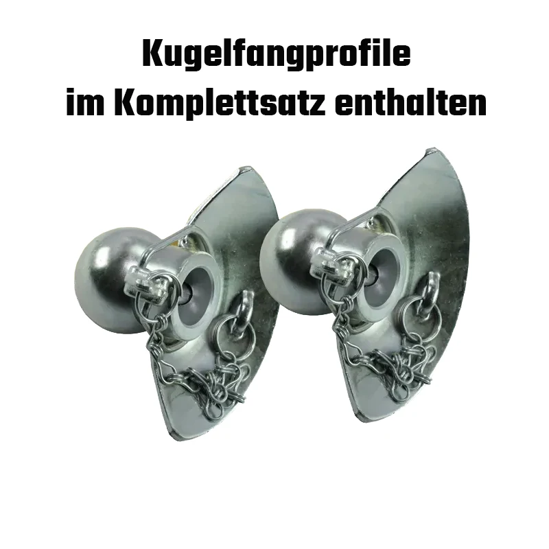 Kugelfangprofile für Fanghaken Kat WALTERSCHEID Fanghakensatz Kat 2 mit Kugelfangprofile