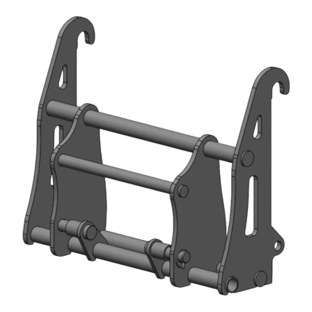 Adapterrahmen JCB Q-Fit auf JCB COMPACT – Adapteransicht 1