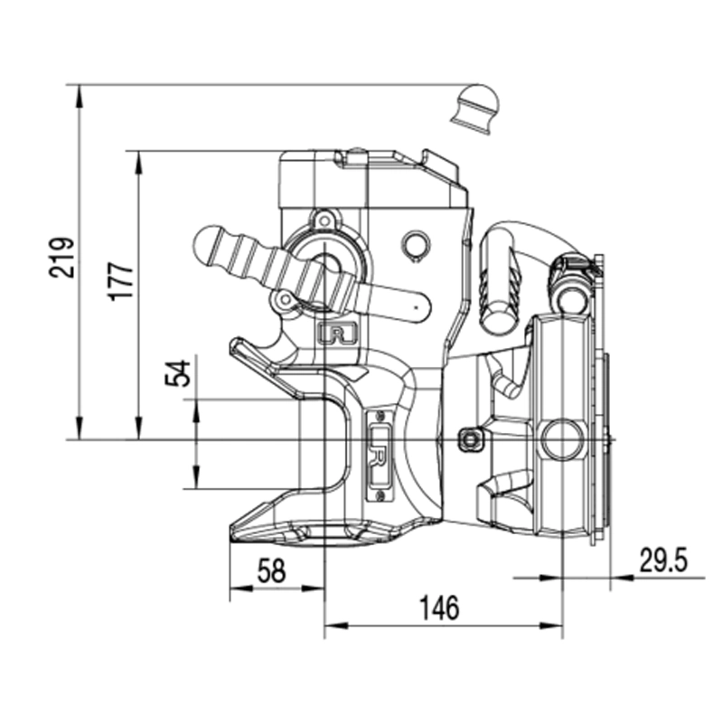 Anhängekupplung für John-Deere Rockinger RO865D30345 Anhängekupplung passend für John Deere AL205360, AL222034