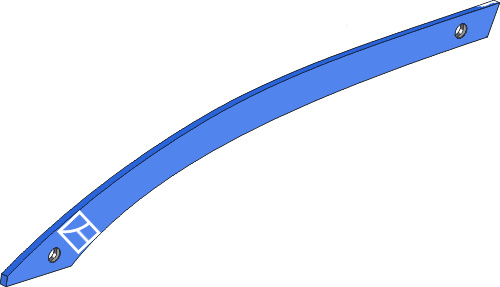 37.0150 Pflugteil Streichblech-Streifen SRP236OL4 - links (2728.05.02) 37.0150 Pflugteil Streichblech-Streifen SRP236OL4 - links (2728.05.02) passend für Rabe