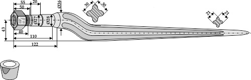 Silozinken 670mm