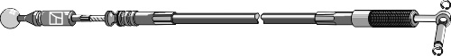 Bowdenzug - 2200mm