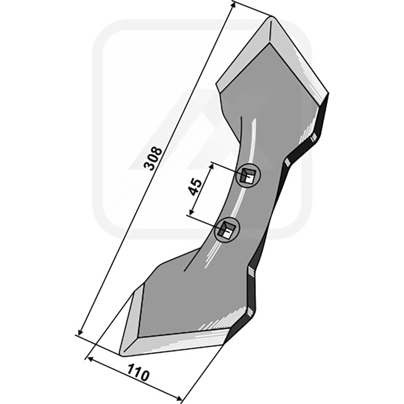 Landwirtschaft Bodenbearbeitung Grubber Schare & Leitbleche Schar K31 - 8 mm Doublet-Record|Kongskilde|HE-VA Landwirtschaft Bodenbearbeitung Grubber Schare & Leitbleche Schar K31 - 8 mm Doublet-Record|Kongskilde|HE-VA