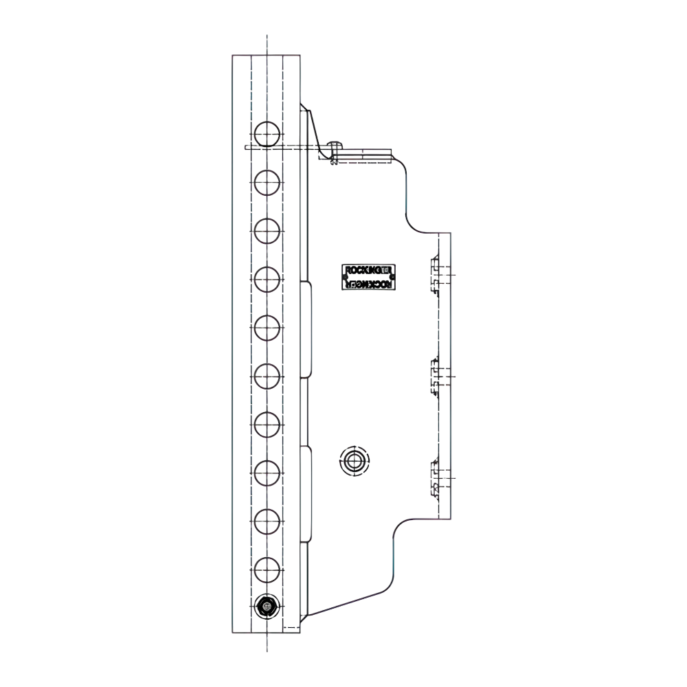 Rockinger Anhängebock RO880A3034C für John Deere 5E 5055/5065/5075 mit 12×12 PowrReverser™; Leiter für höhenverstellbare Kupplungen, fahrzeugspezifische Passform für den Profieinsatz.