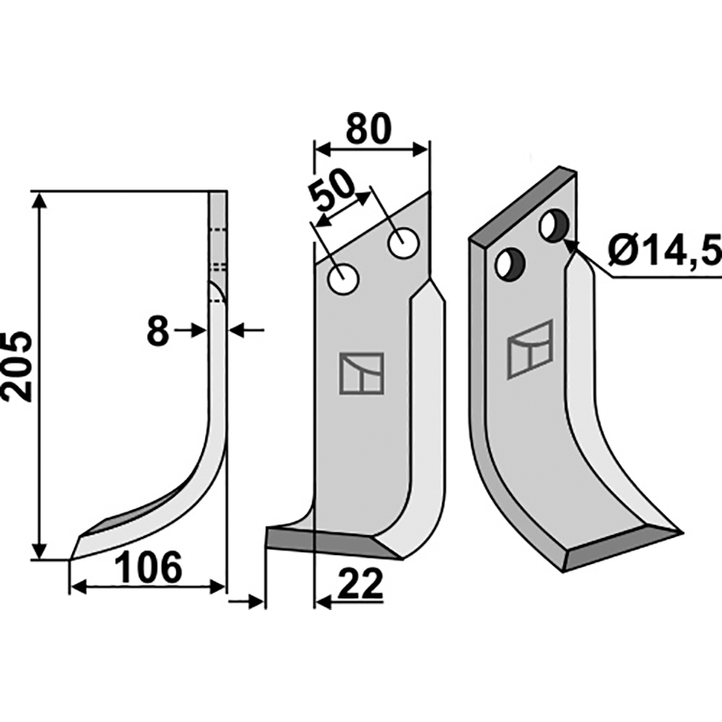 Meritano Fräsmesser, linke Ausführung IHOF MER-03L