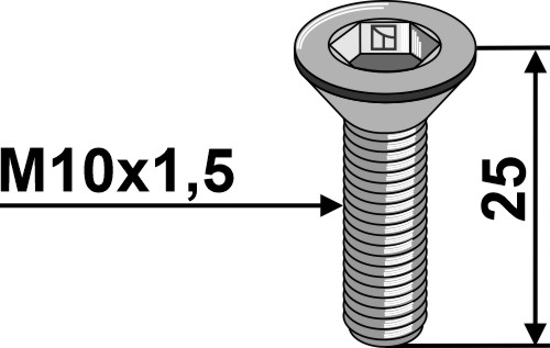 Innensechskantschraube M10x1,5x25