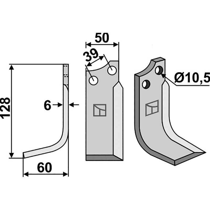 Ompi Fräsmesser, linke Ausführung IHOF OMP-03L